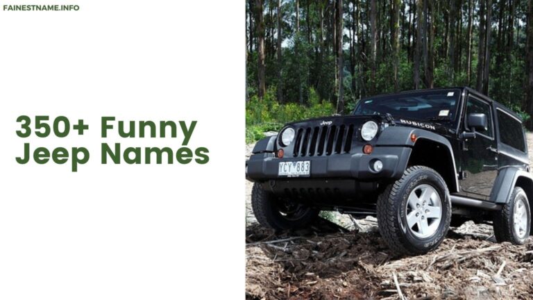 Funny Jeep Names