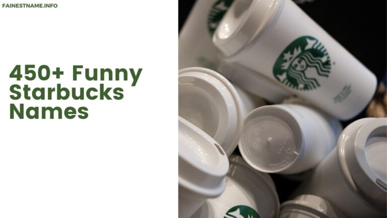 Funny Starbucks Names