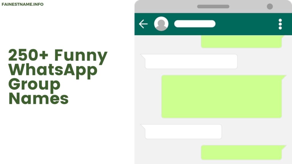 Funny WhatsApp Group Names